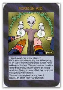 Illuminati Card Foreign Aid