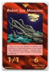 Illuminati Card Robot Sea Monsters